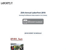 Tablet Screenshot of laborfest.net
